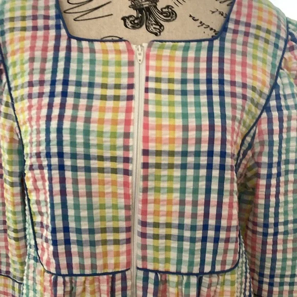 Styled by Saybury Vintage Plaid Housedress Nightgown Size M - Picture 3 of 7